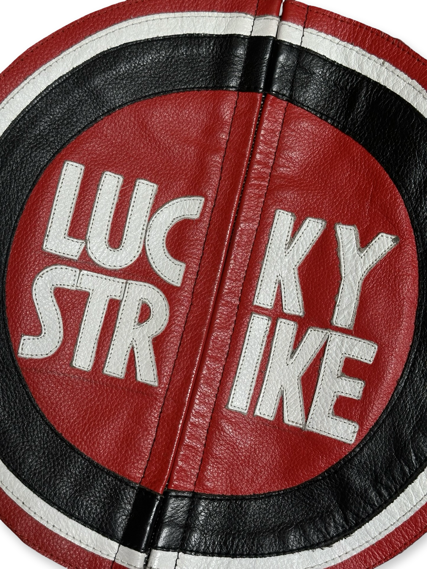 Vintage Lucky Strike Racing leðurjakki M
