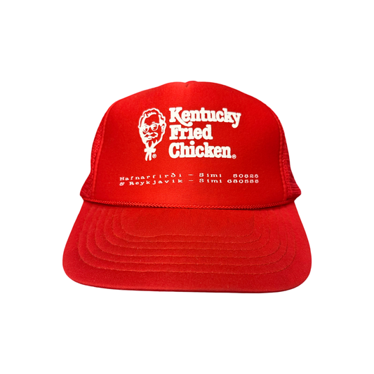 Gömul íslensk KFC trucker derhúfa O/S