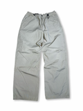 Grænar/sand baggy buxur stærð L
