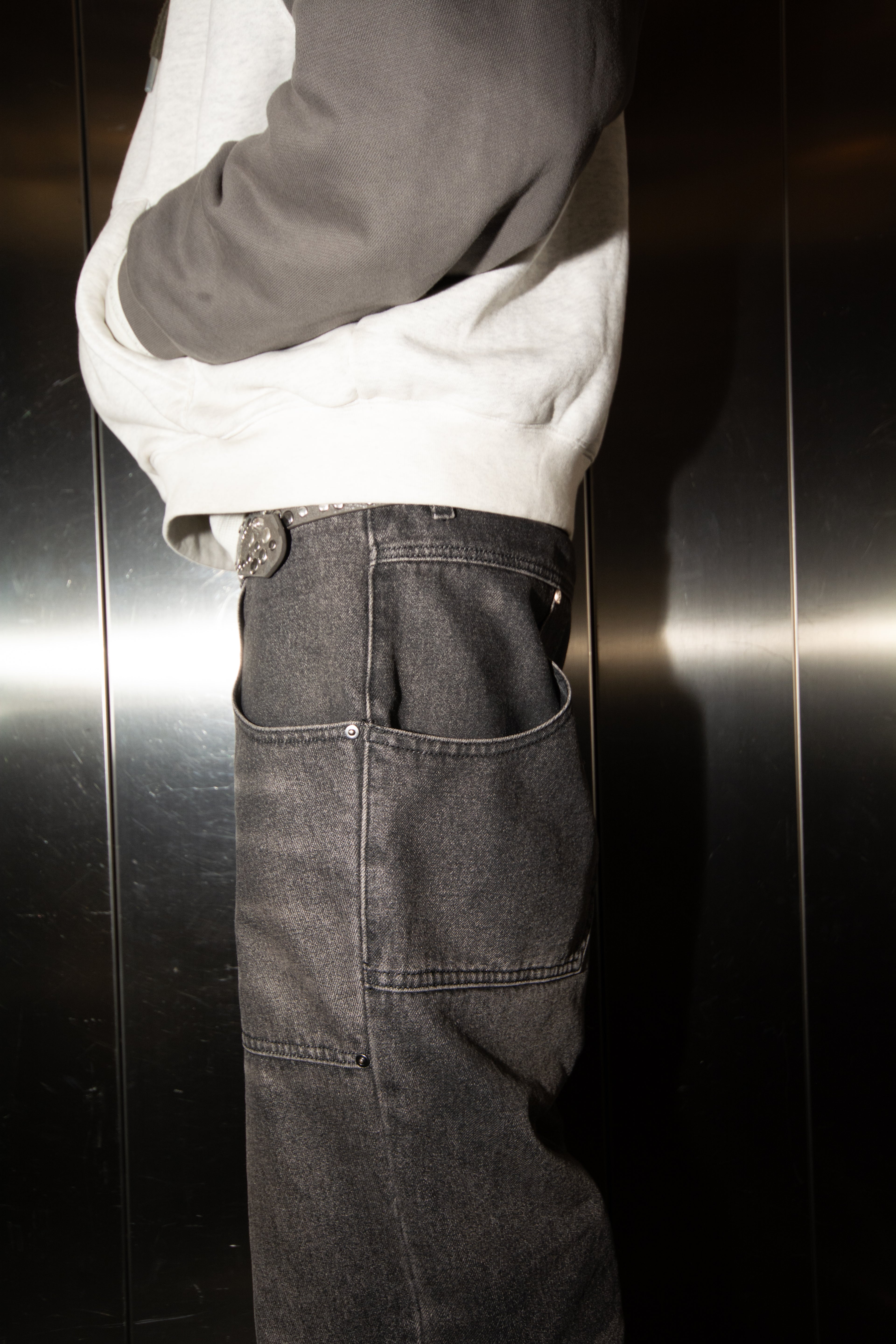 ESƎ U-POCKET DENIM PANTS