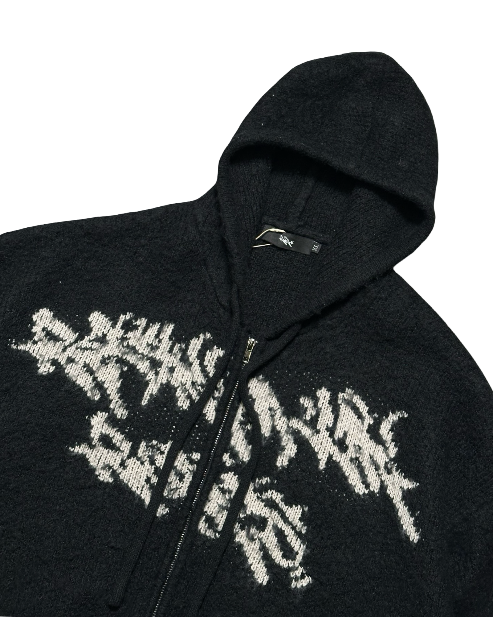 Reykjavik Roses mohair zip-up XL