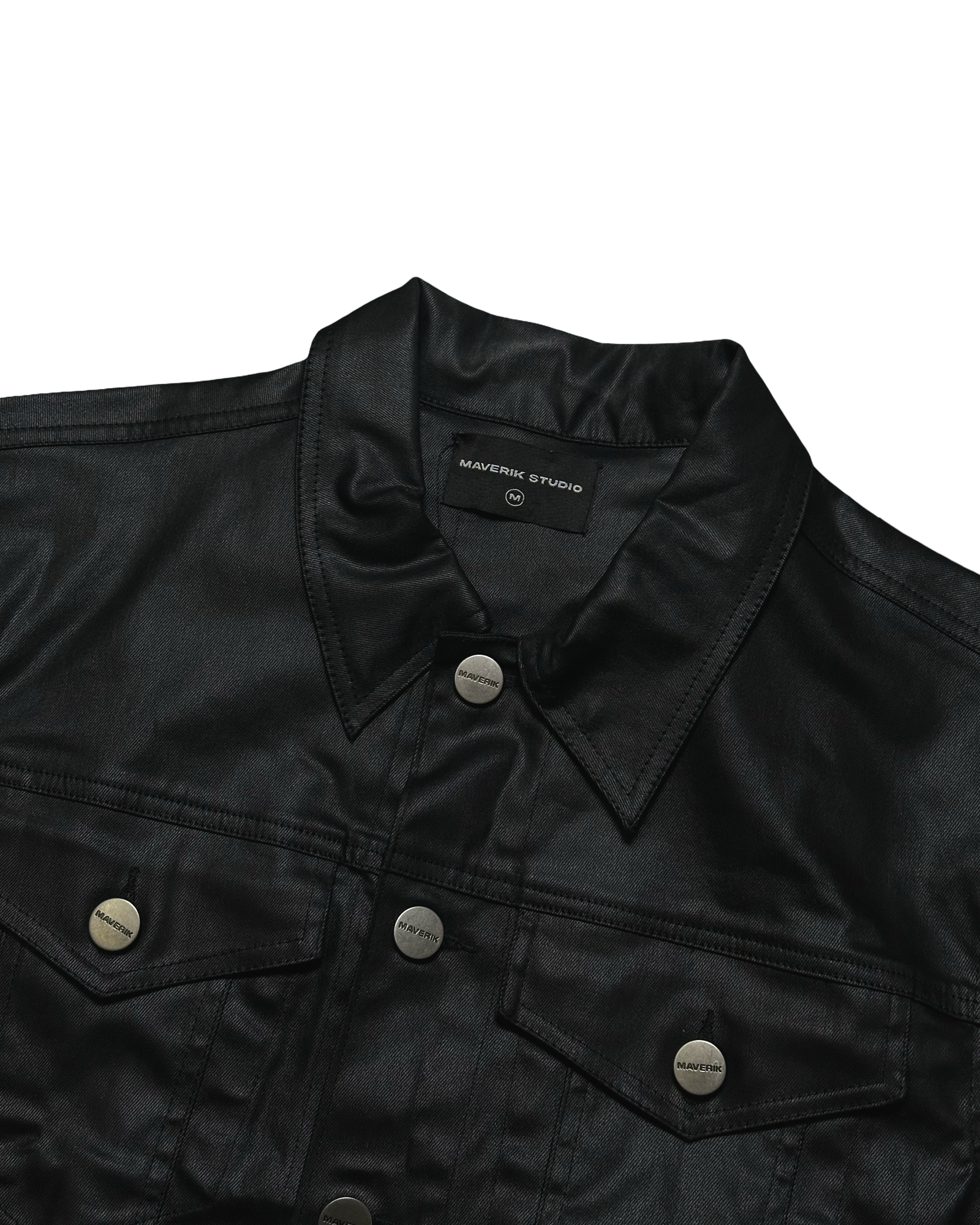 Vaxaður Maverik Studios denim jakki S