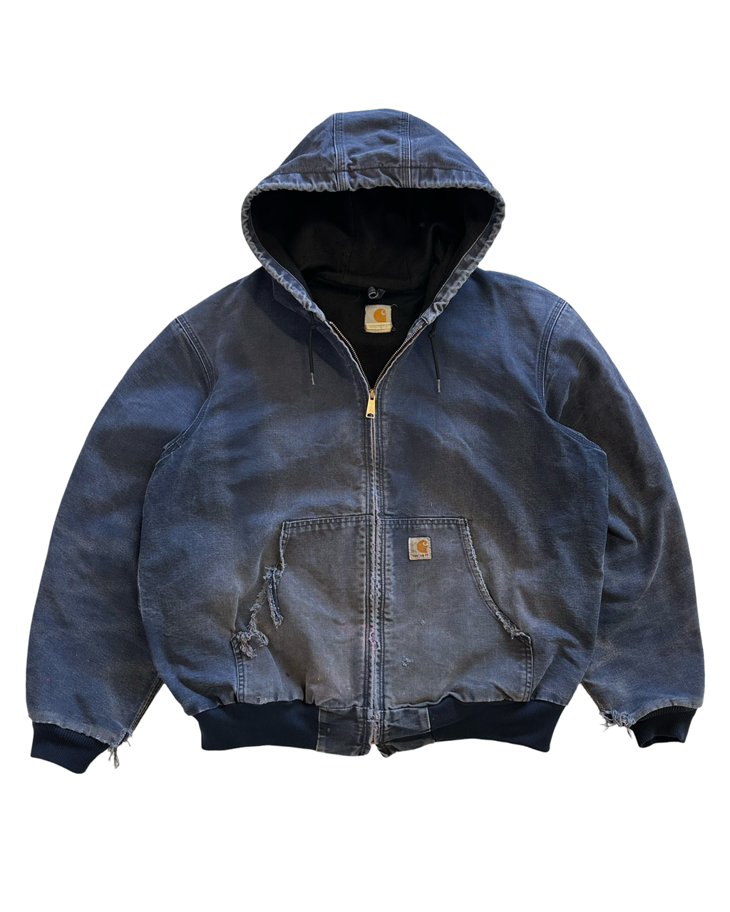 Vintage thrashed Carhartt work wear jakki XL/L