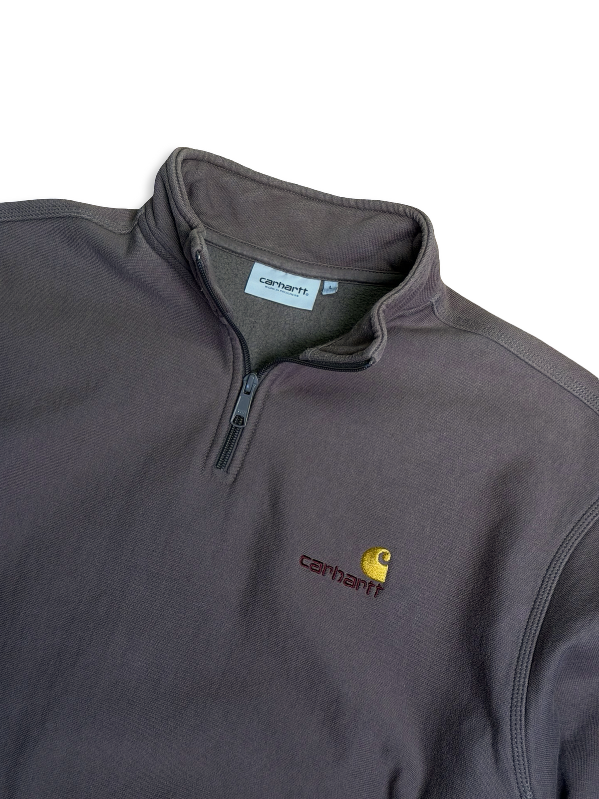 Carhartt quarter zip peysa L