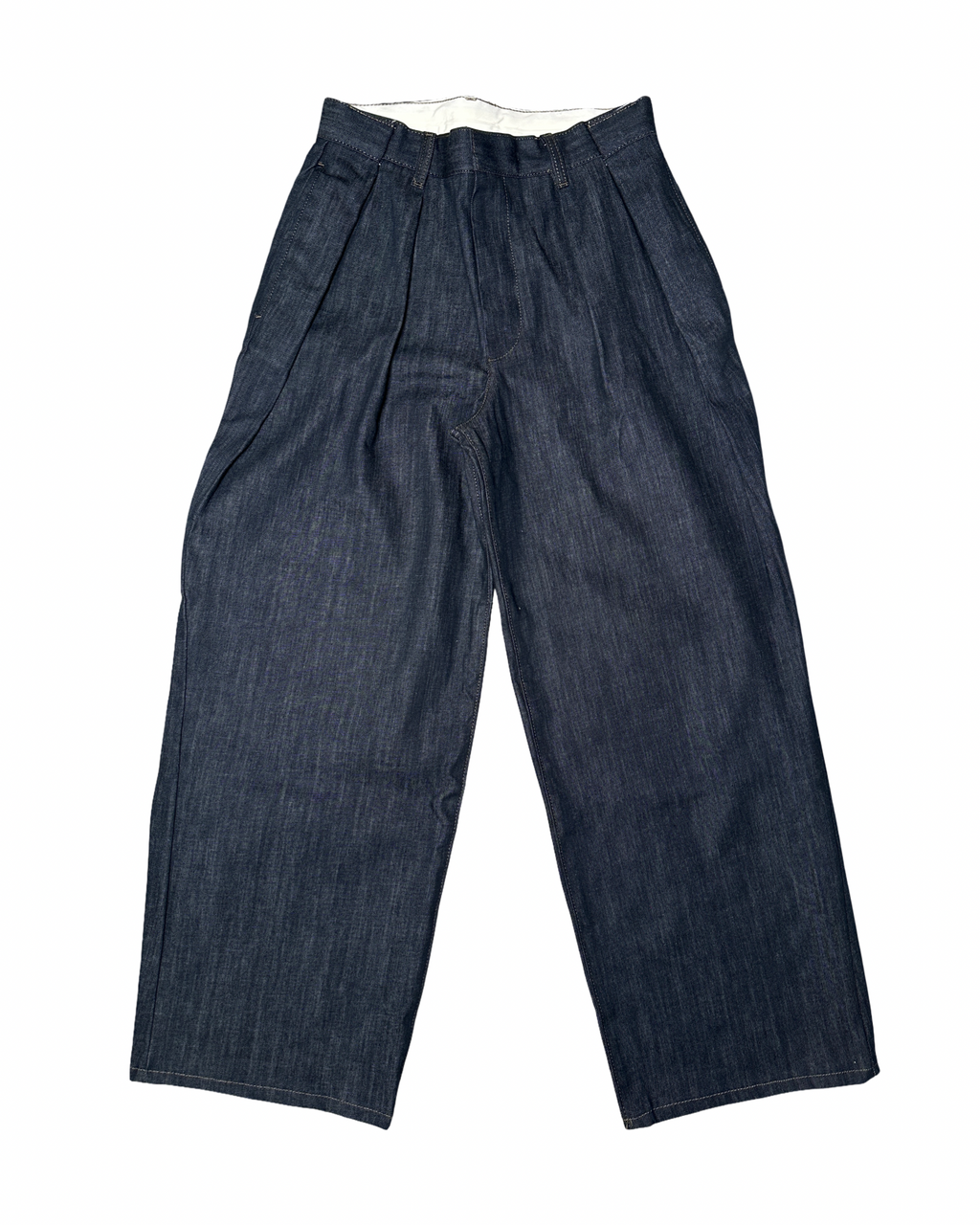 Pleated baggy gallabuxur stærð 29