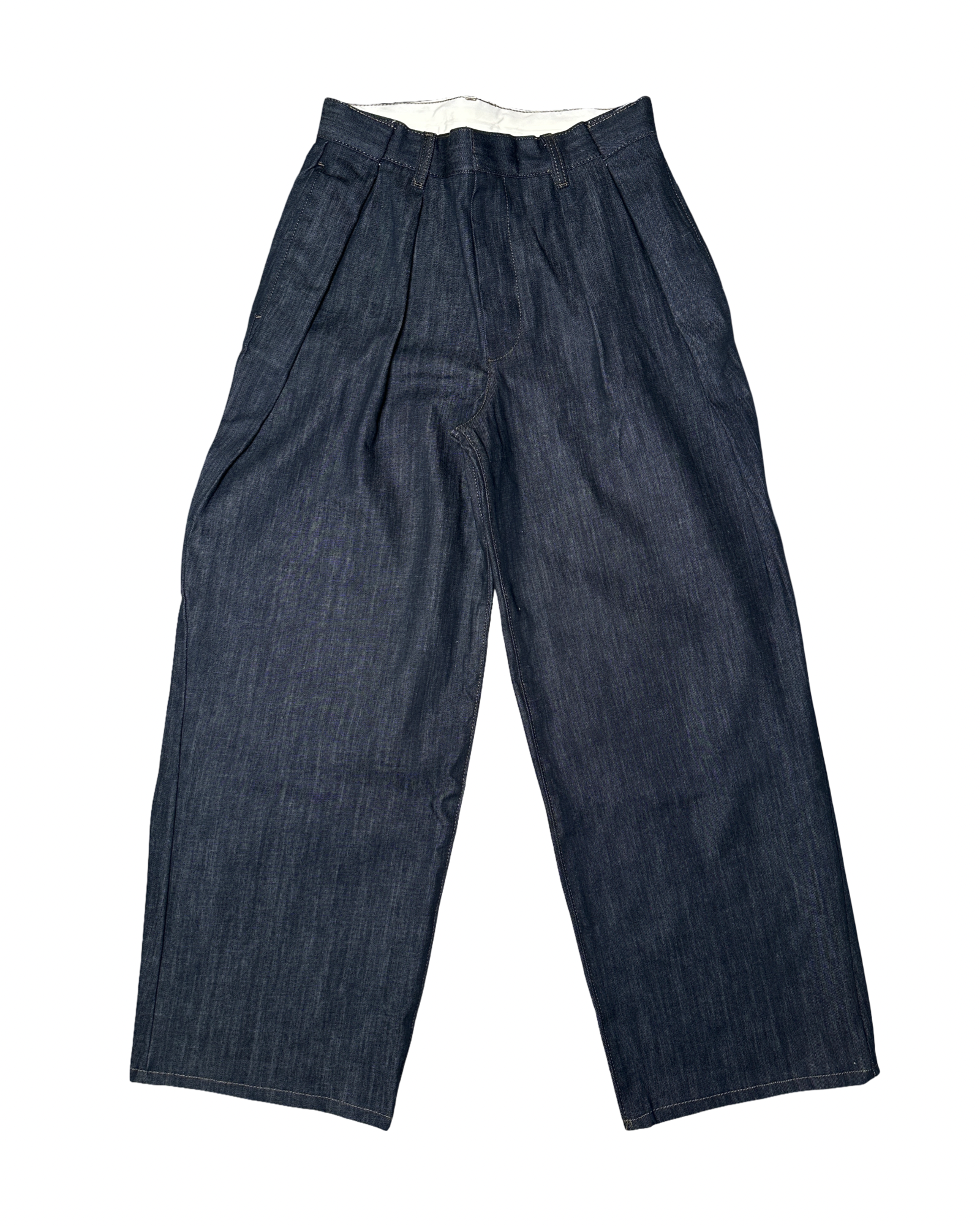 Pleated baggy gallabuxur stærð 29