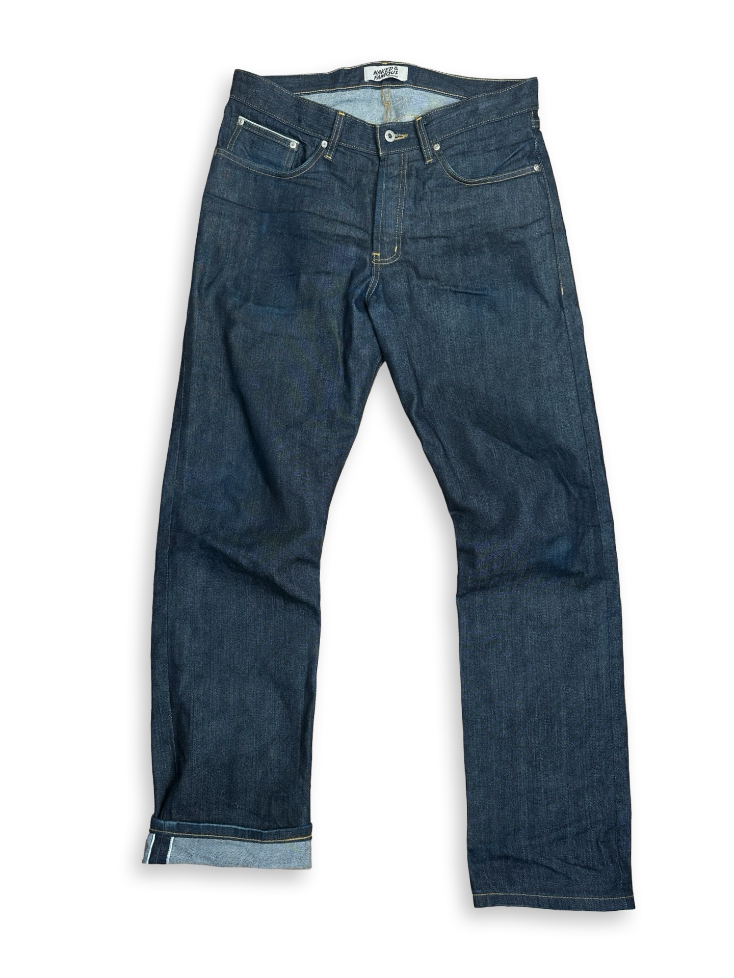 Naked & Famous Selvedge gallabuxur 33