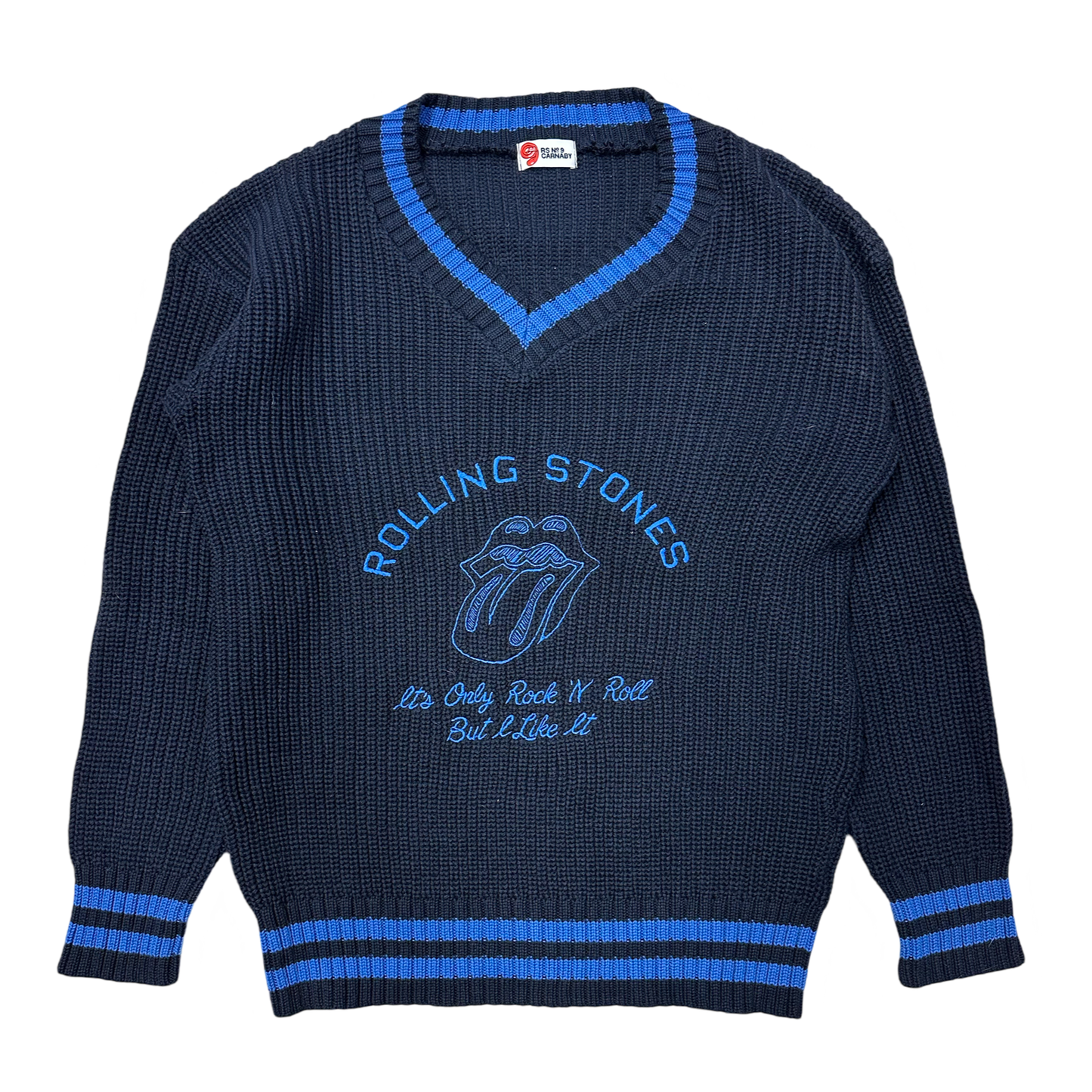 Rolling Stones knit peysa L