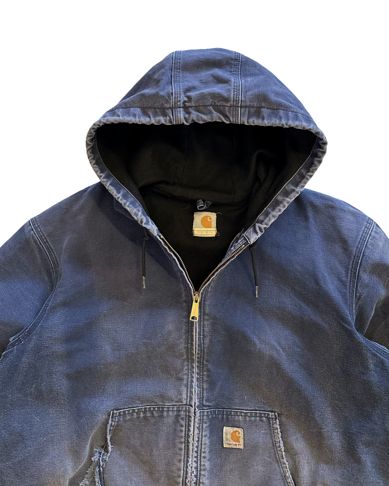 Vintage thrashed Carhartt work wear jakki XL/L