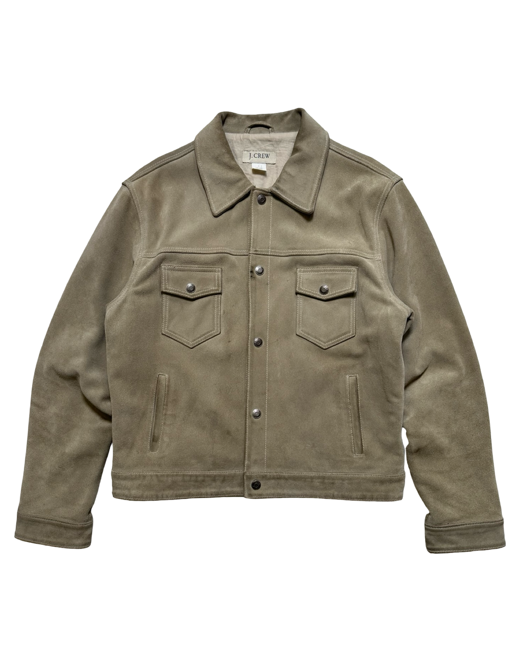 J-Crew suede leðurjakki L