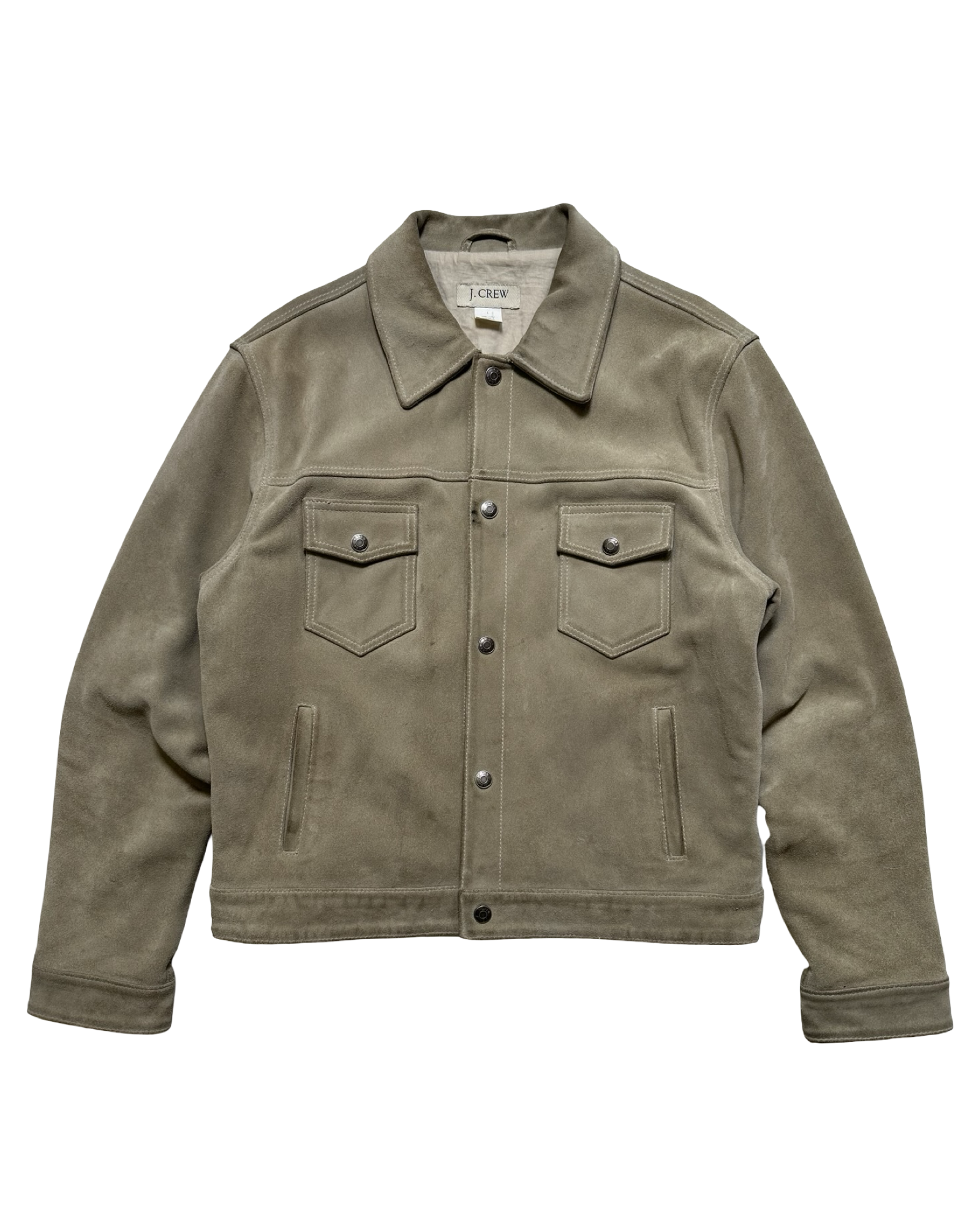 J-Crew suede leðurjakki L