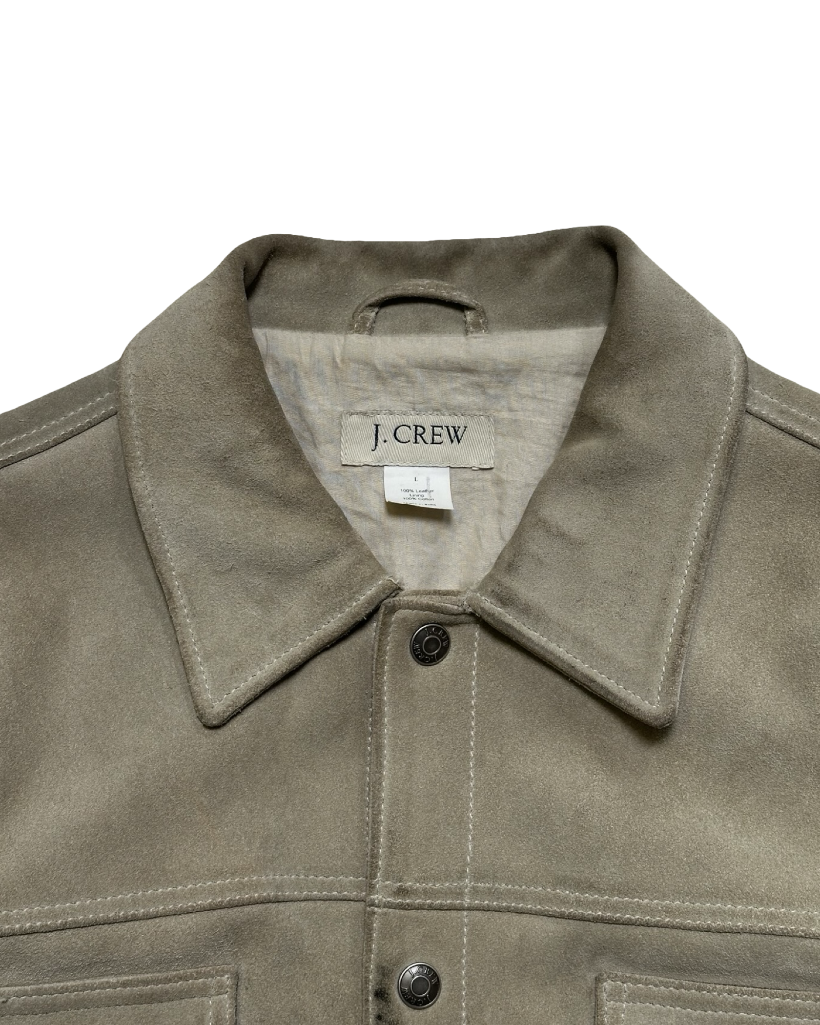 J-Crew suede leðurjakki L