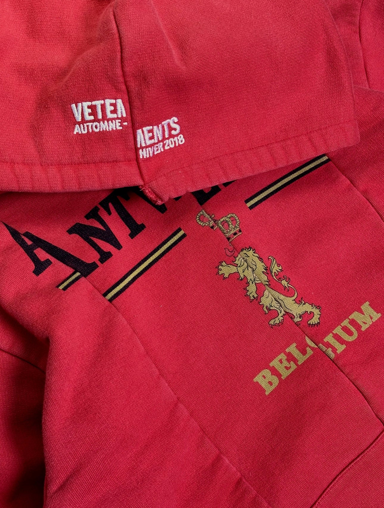 VETEMENTS FW2018 deconstructed Antwerpen hoodie L (fittar S)