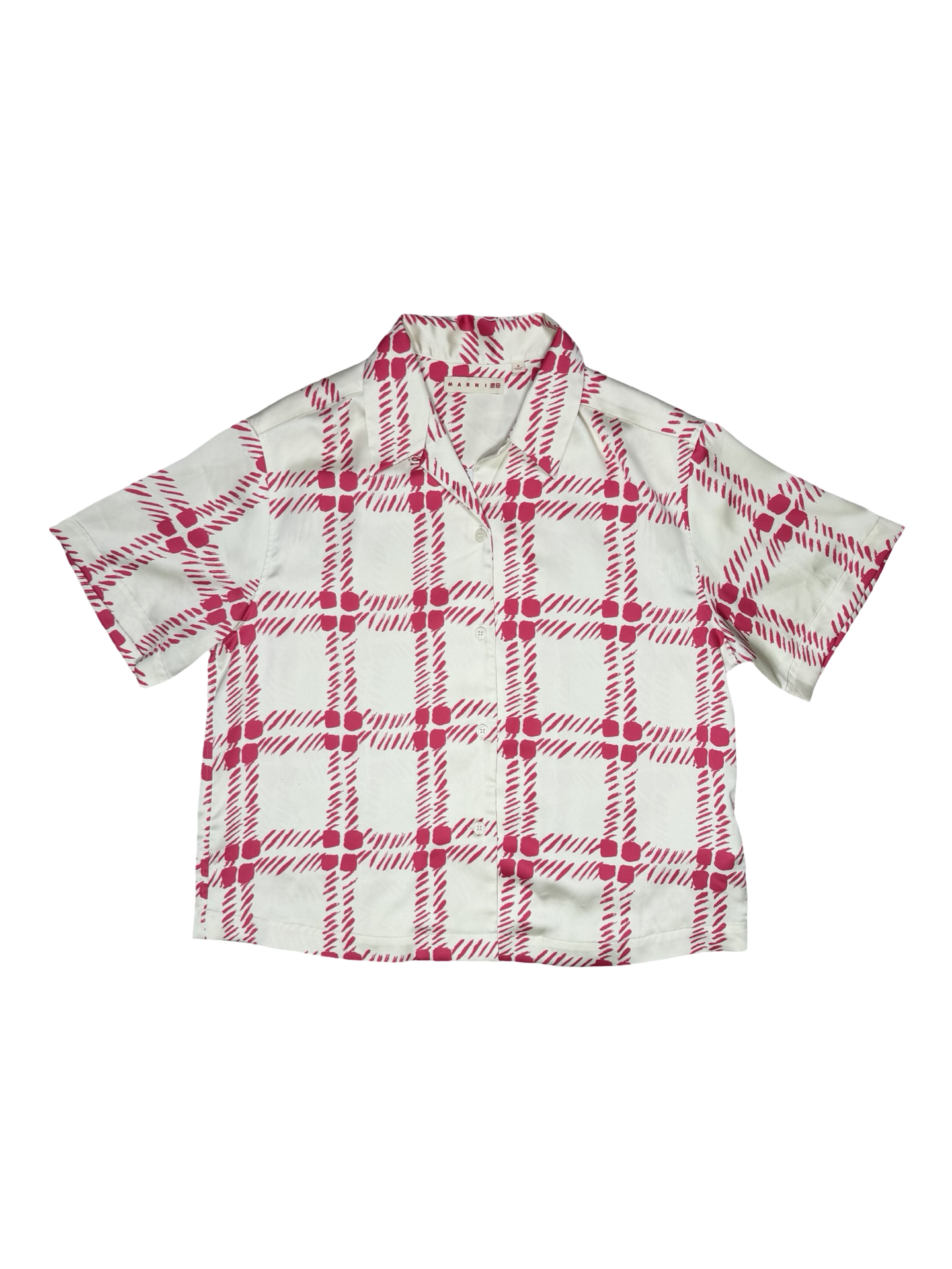 Marni Uniqlo stuttermaskyrta M