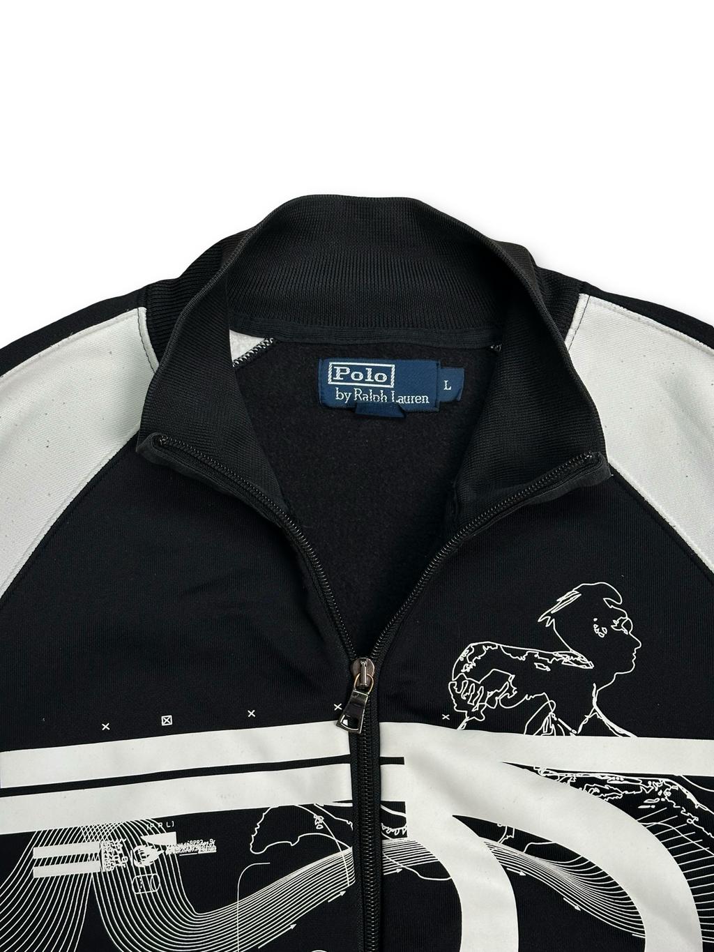 Polo Ralph Lauren zip up peysa boxy L