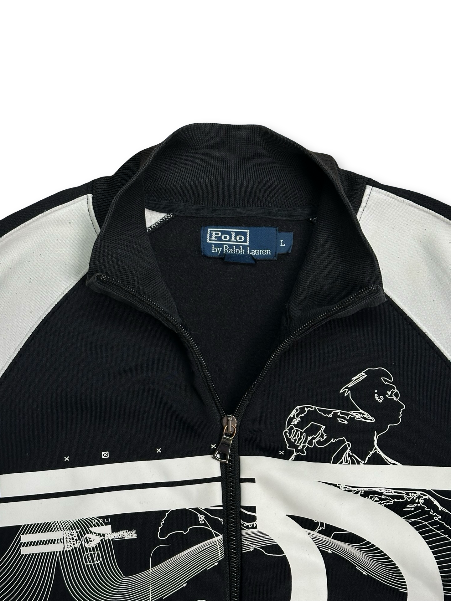 Polo Ralph Lauren zip up peysa boxy L