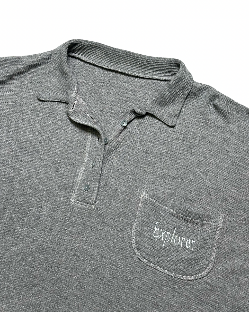 Explore cropped boxy thermal polo bolur L-XL