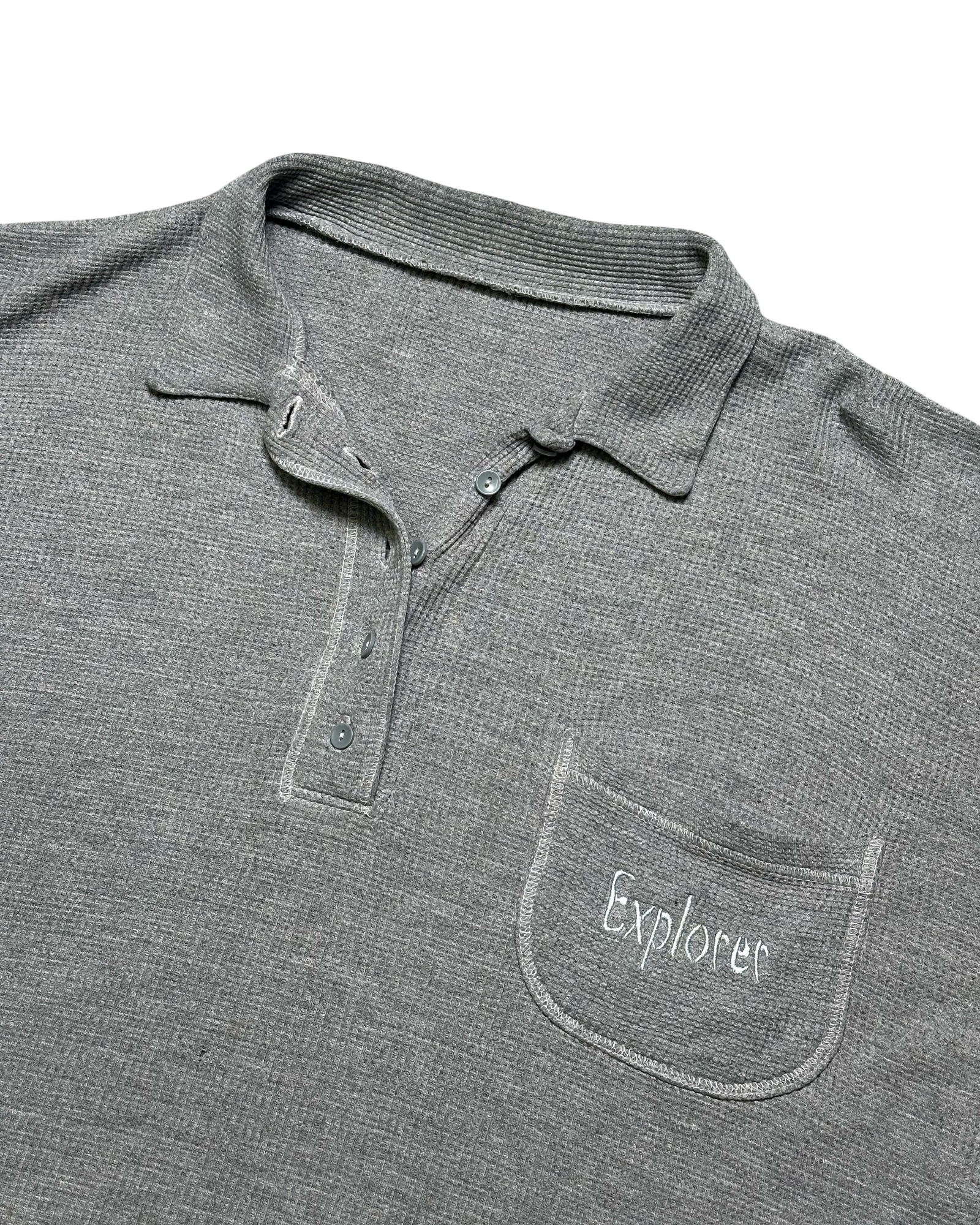 Explore cropped boxy thermal polo bolur L-XL