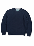 Blá vintage ullarcrewneck S