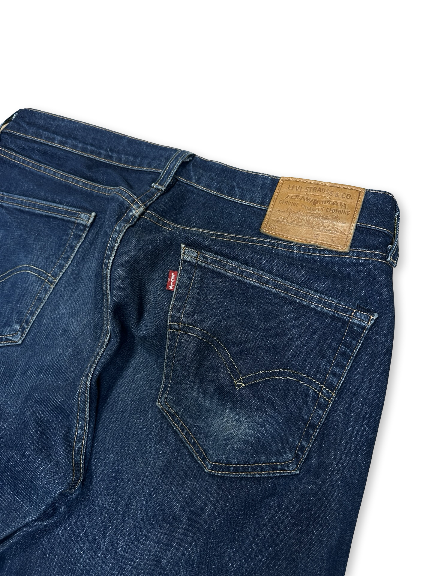 Levi's dökkbláar straight fit 32/32