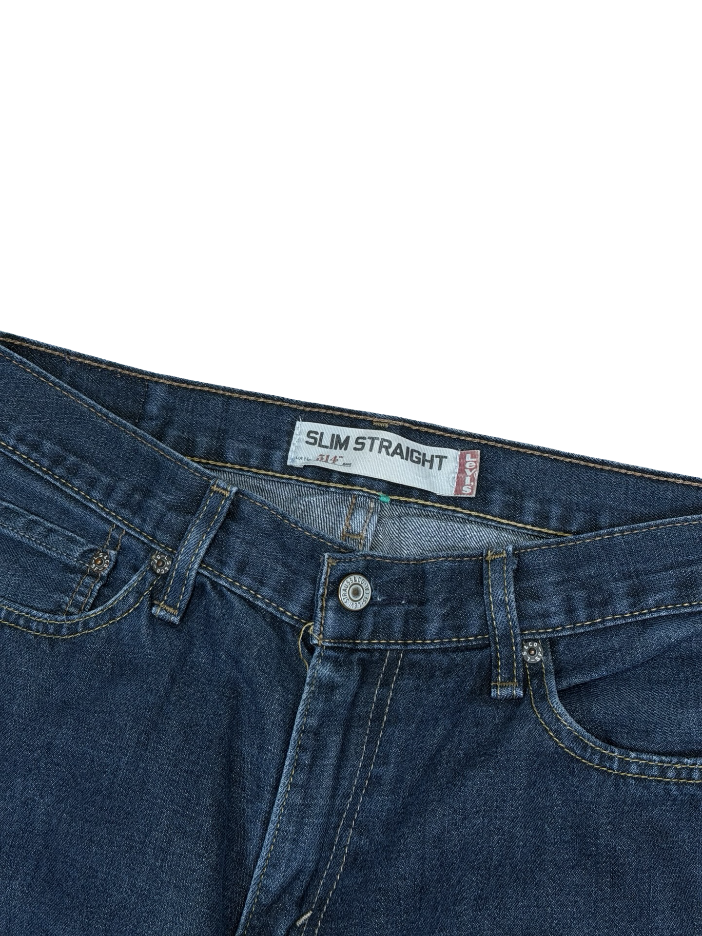 Vintage Levi’s slim straight fit gallabuxur 514. 34/34