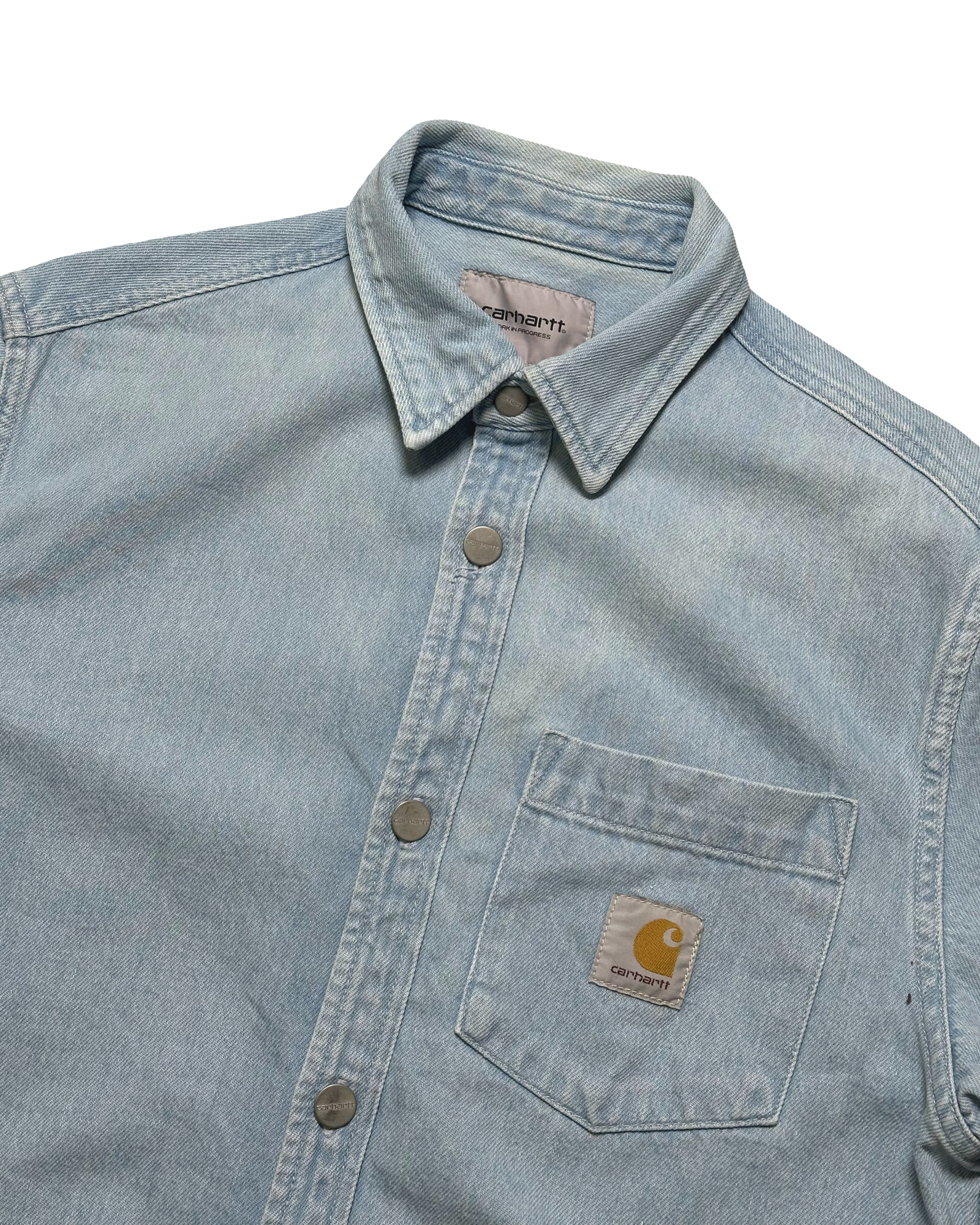 Carhartt denim stuttermaskyrta S