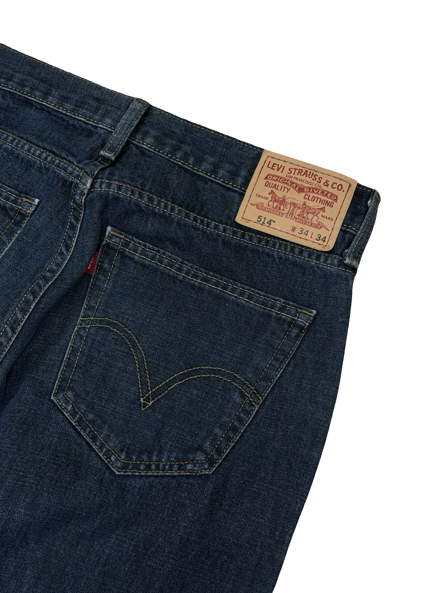 Vintage Levi’s slim straight fit gallabuxur 514. 34/34
