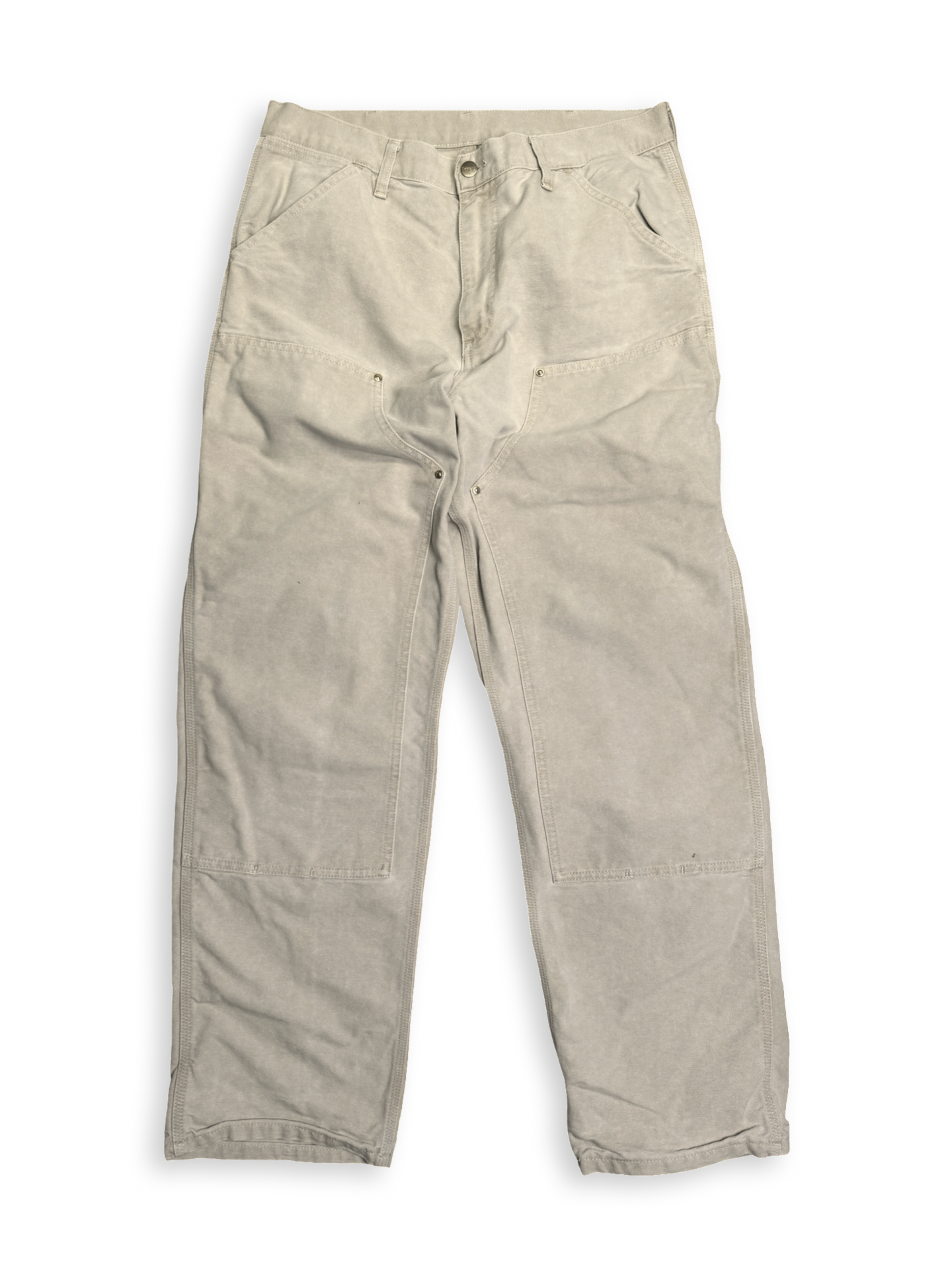 Carhartt double knee buxur beige 32/32