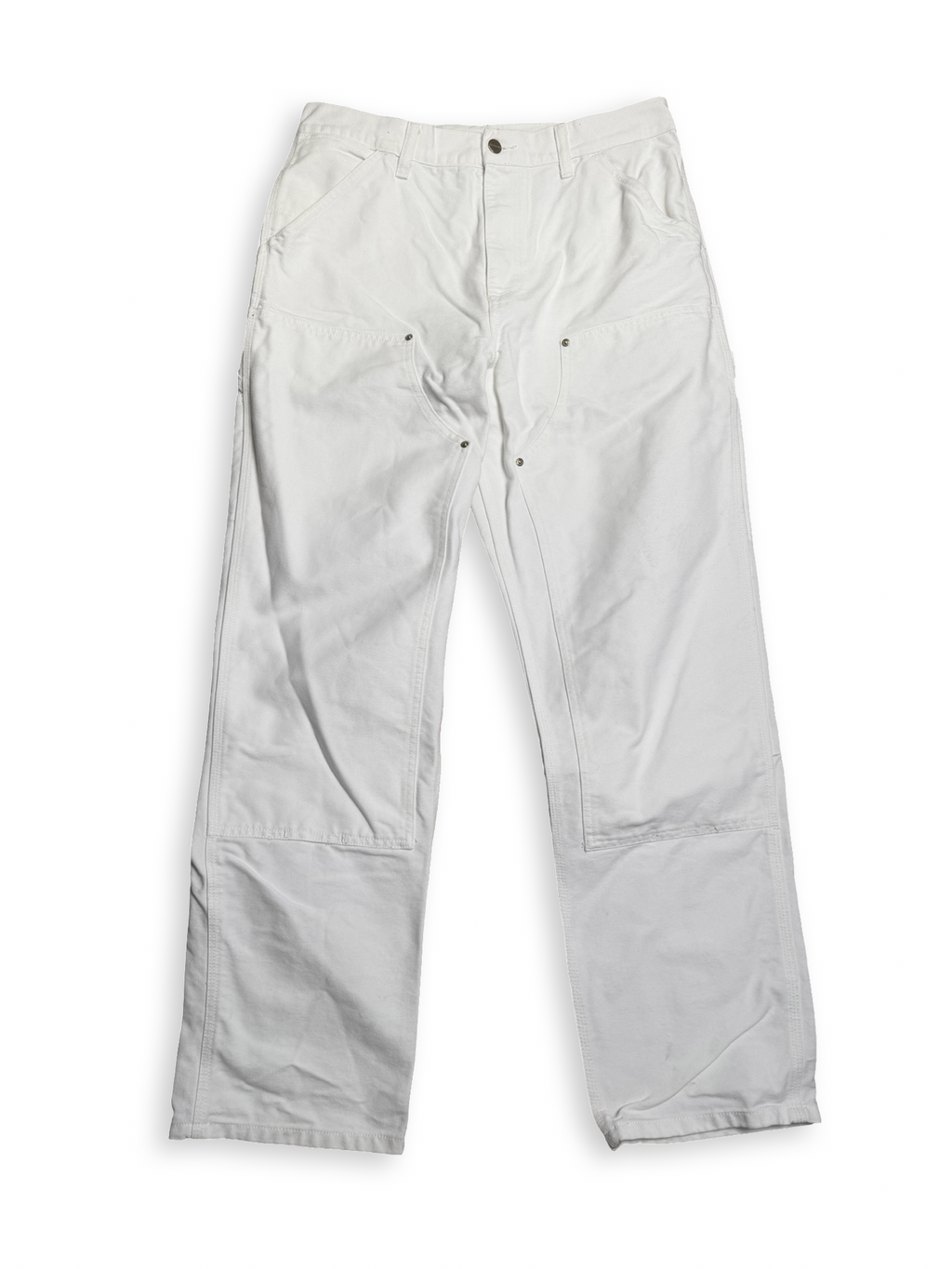 Carhartt double knee hvítar buxur 32/32