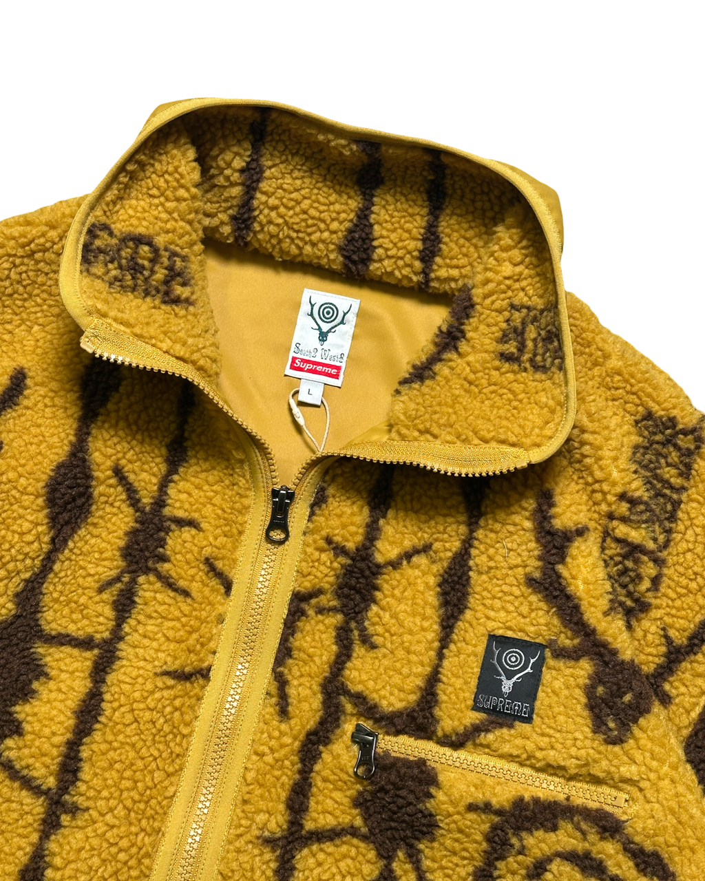 SUPREME x SOUTH2 WEST8 flíspeysa L