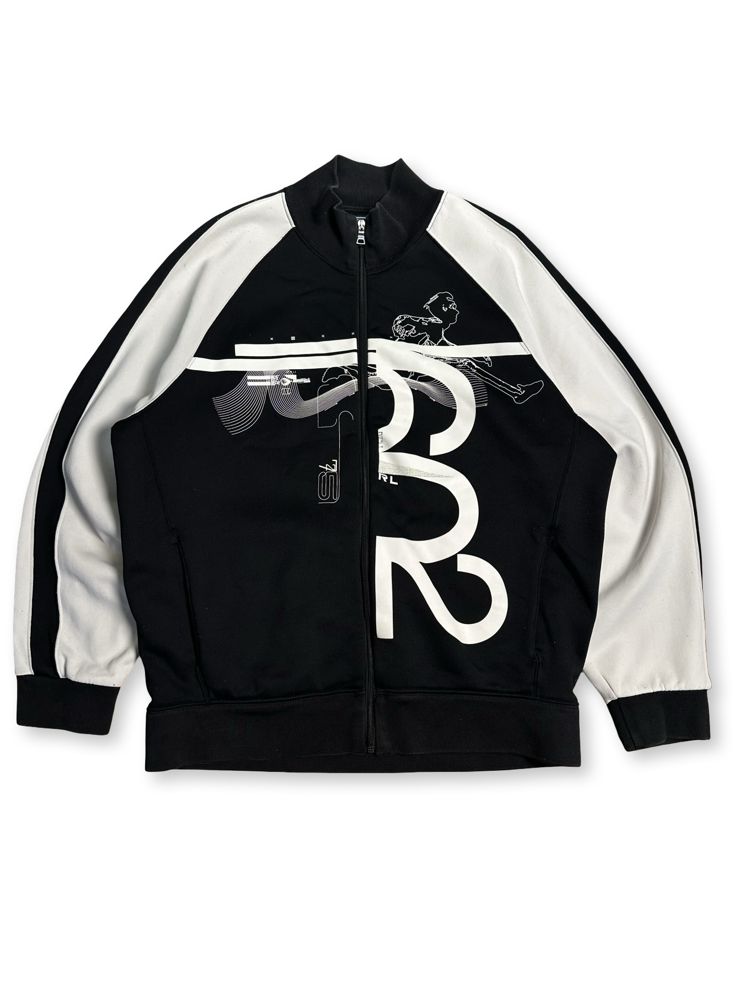 Polo Ralph Lauren zip up peysa boxy L