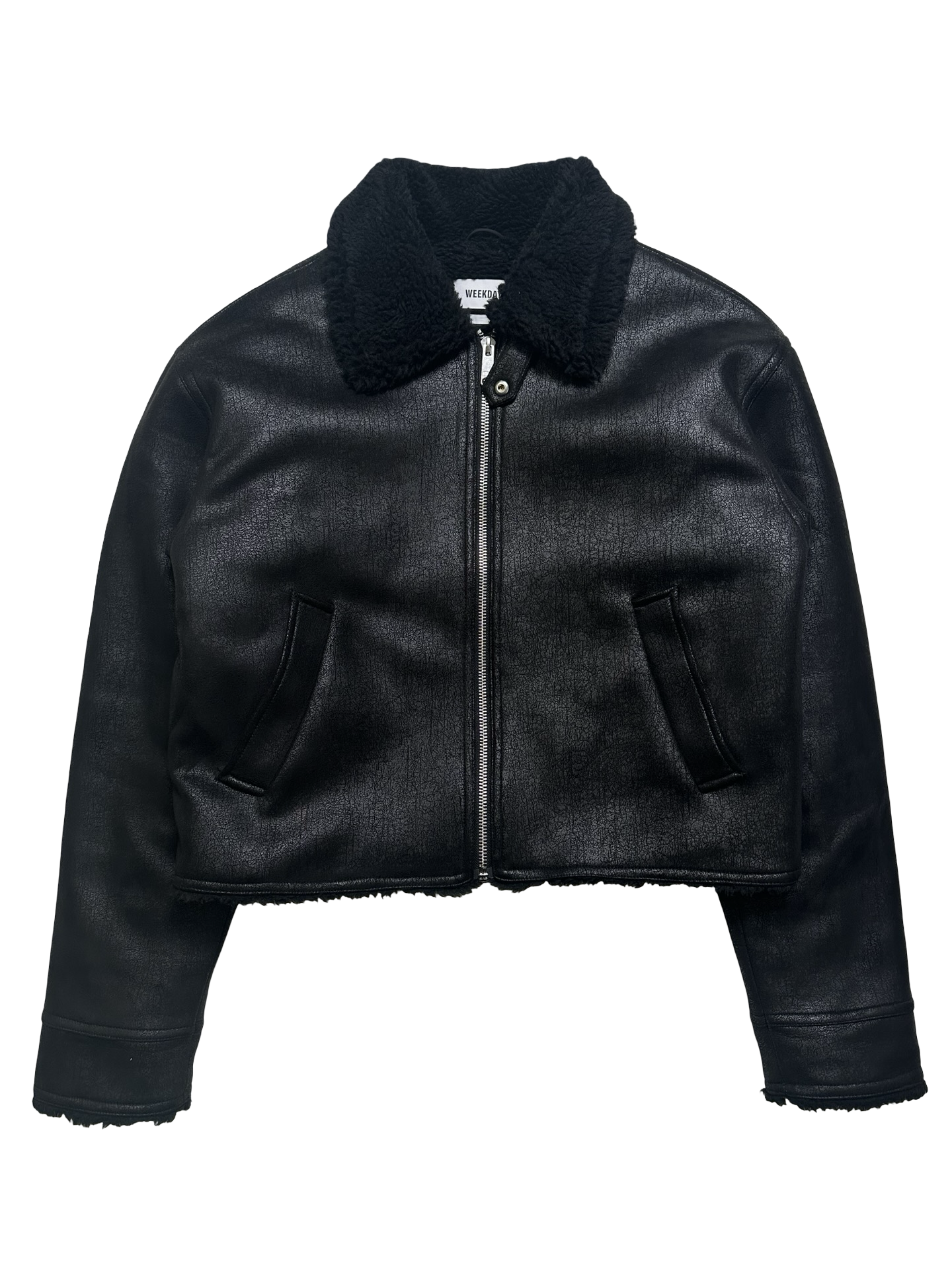 Weekday sherpa faux jakki M