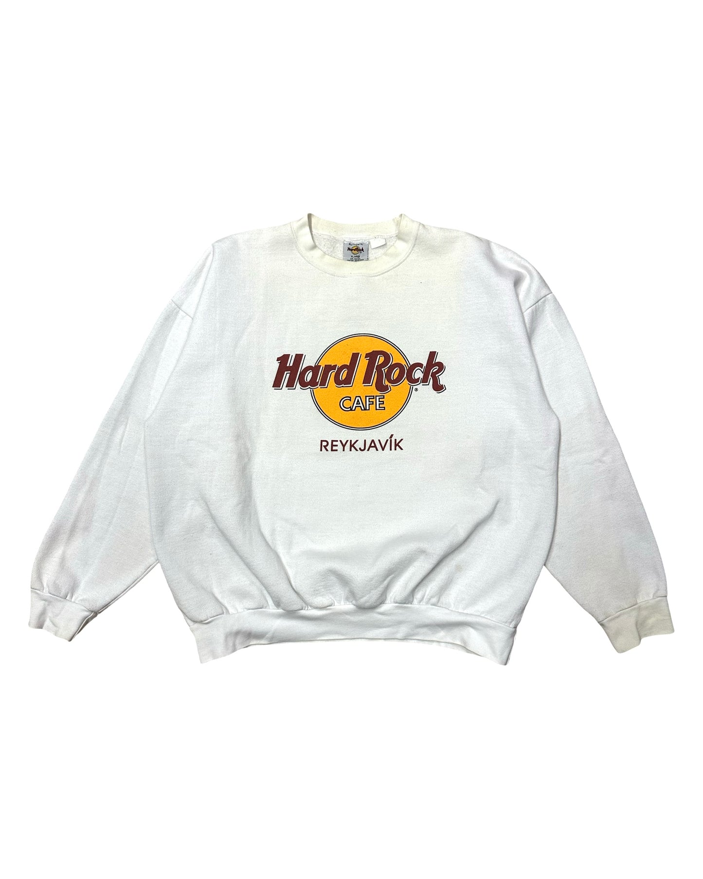 Vintage Hard Rock Reykjavik boxy crewneck XL fittar boxy L