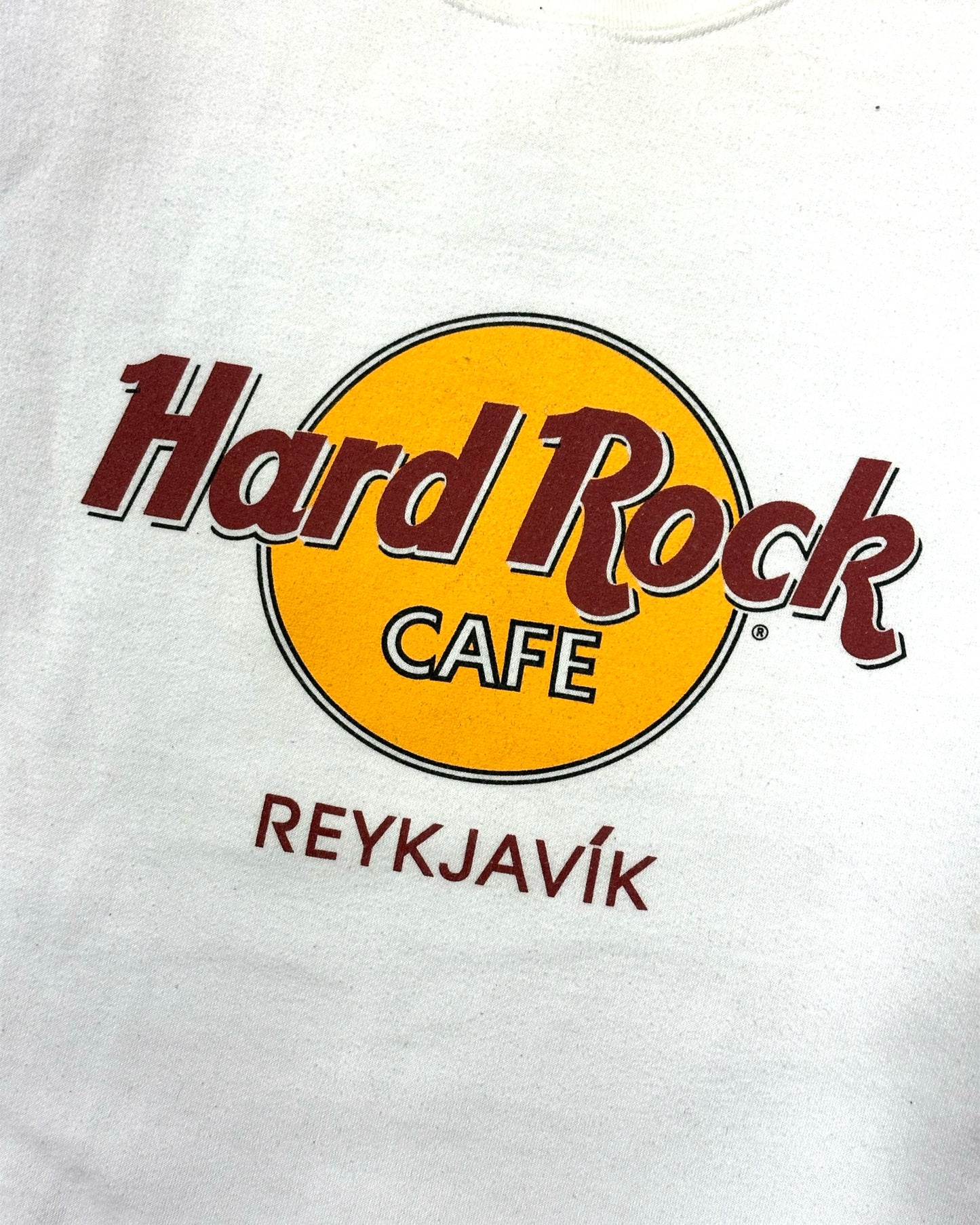 Vintage Hard Rock Reykjavik boxy crewneck XL fittar boxy L