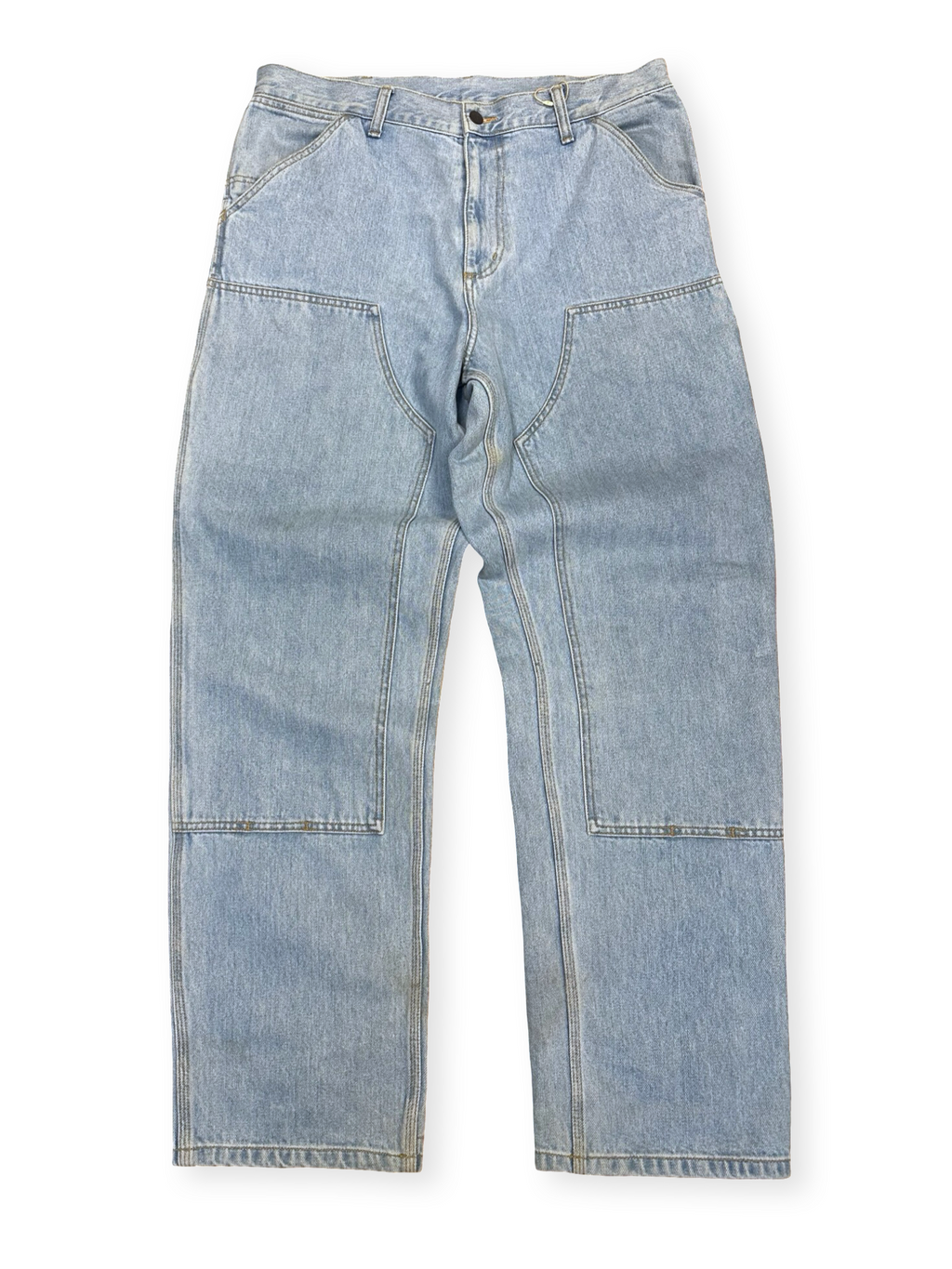 Carhartt ljósblár double knee buxur 33/32