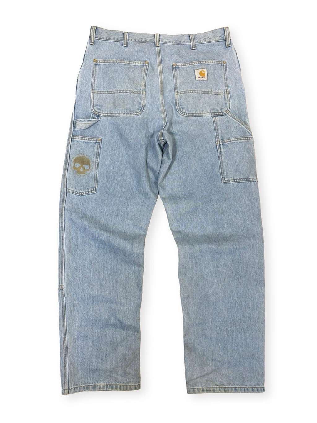 Carhartt ljósblár double knee buxur 33/32