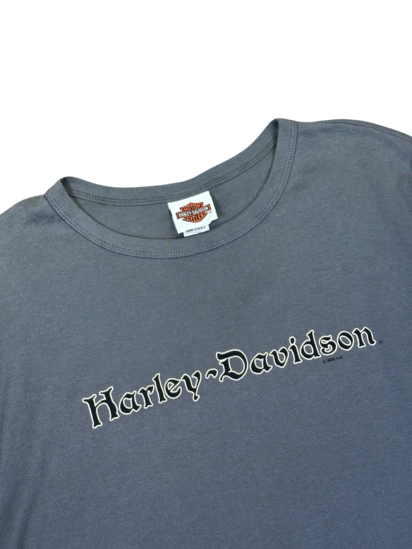 Harley Davidson stutterma/langerma bolur fittar L dömu M herra