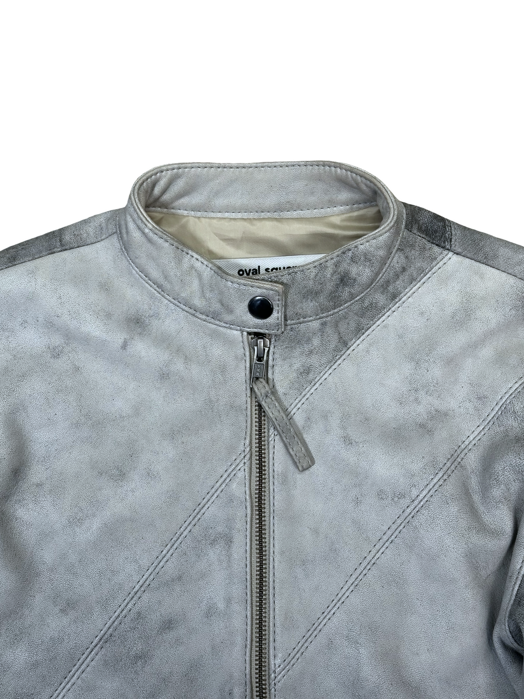 Oval Square leðurjakki XS