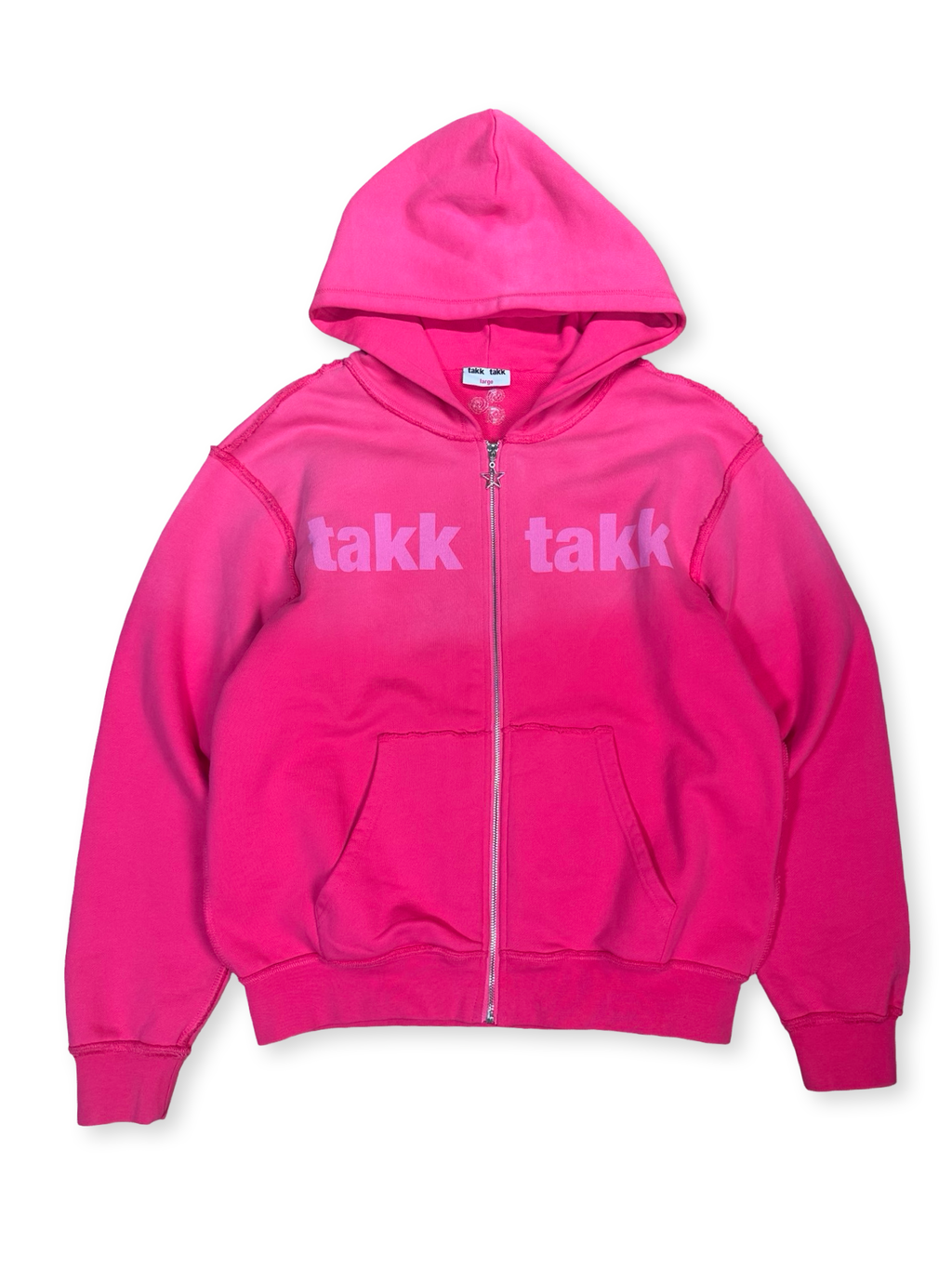 TakkTakk hettupeysa bleik L