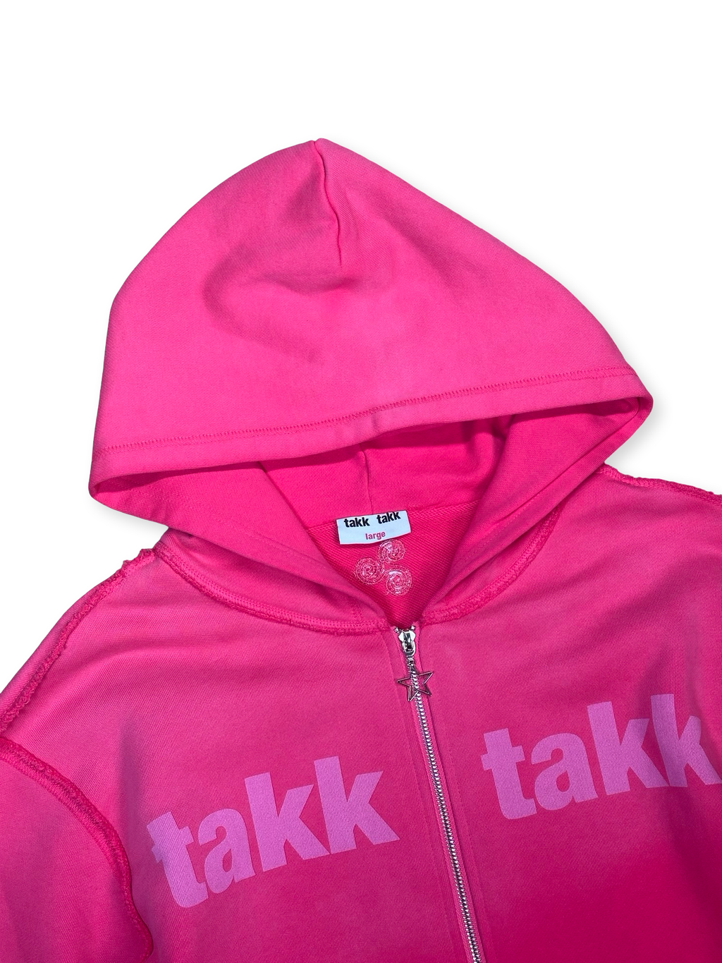 TakkTakk hettupeysa bleik L