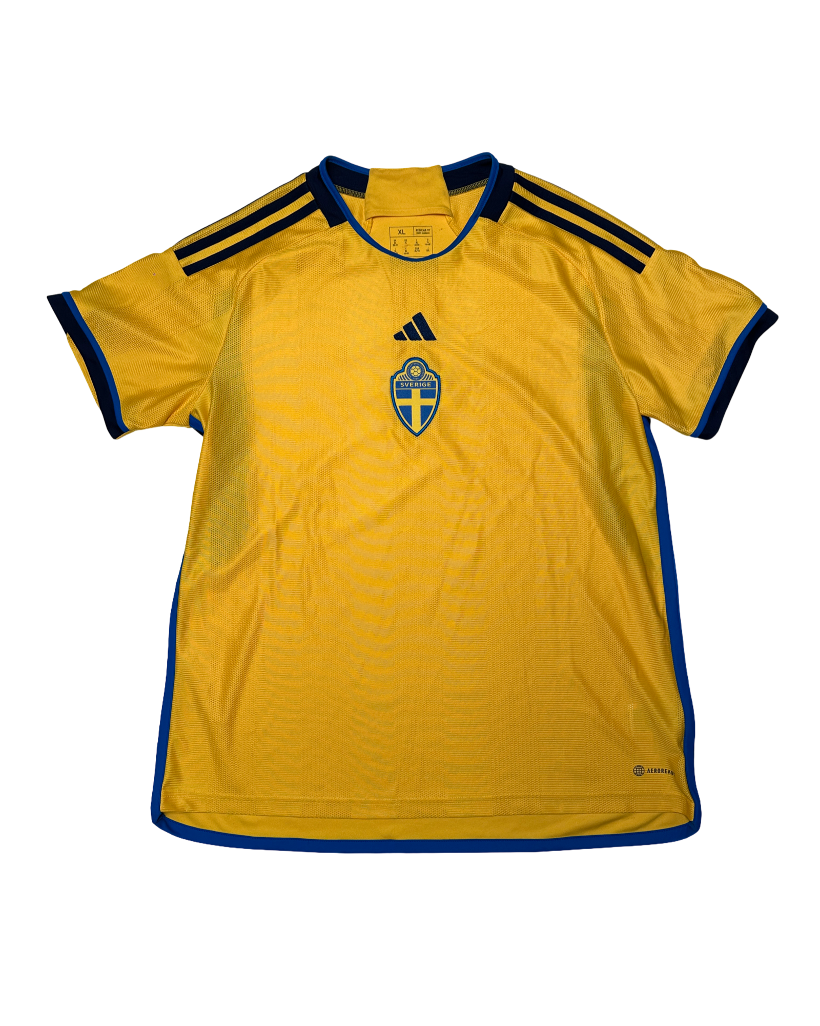 Sænsk fótboltatreyja fittar dömu XL herra M