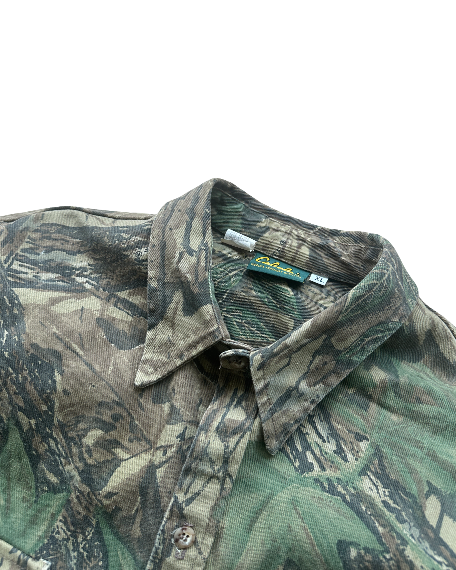 Canvas camo skyrta XL cropped