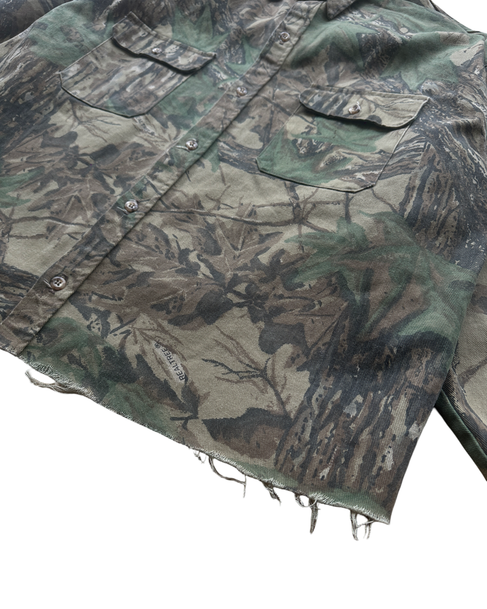 Canvas camo skyrta XL cropped