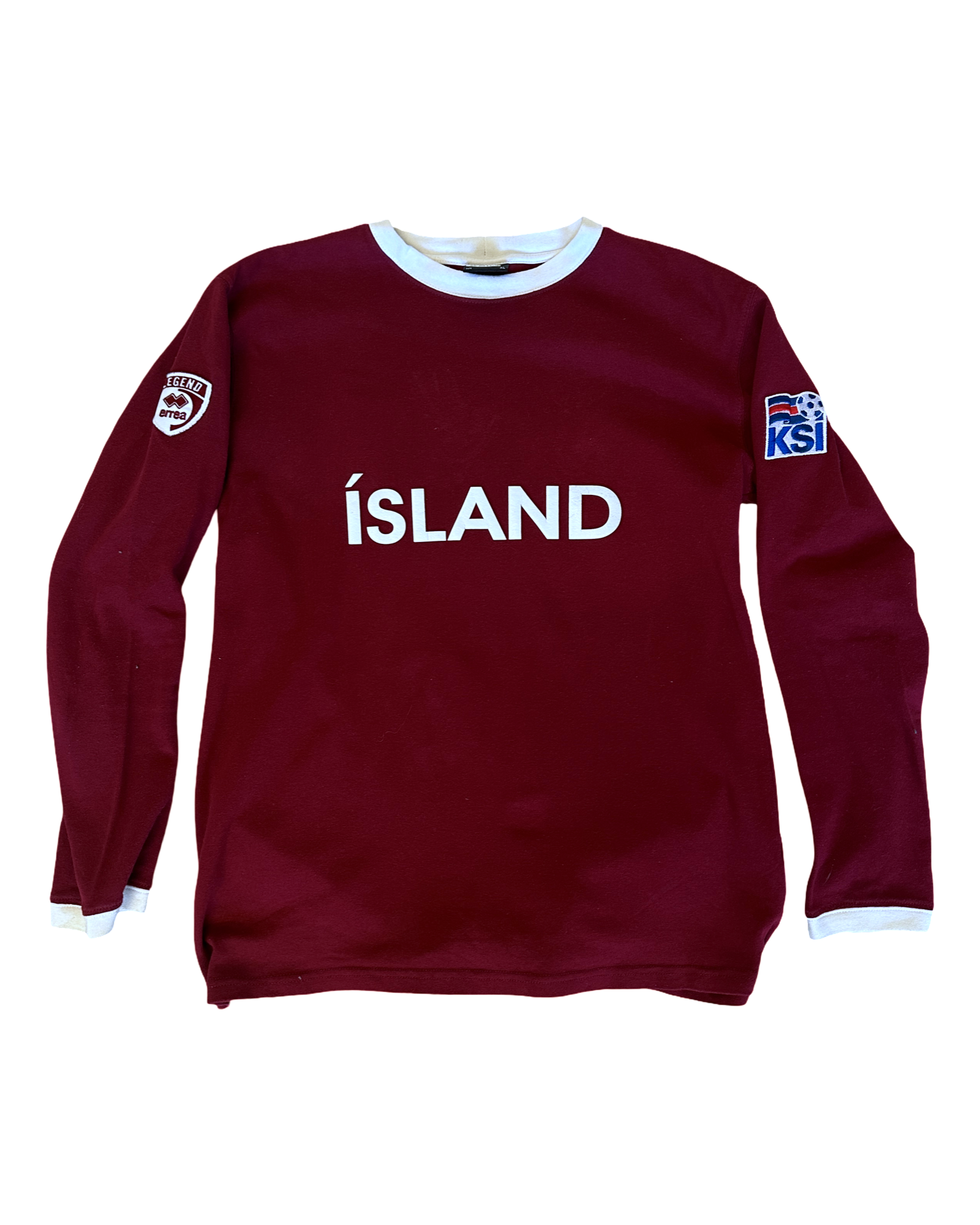 Ísland KSÍ síðermabolur fittar M