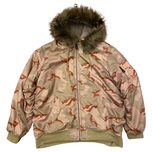 Huf camo úlpa/bomber fittar XL/XXL