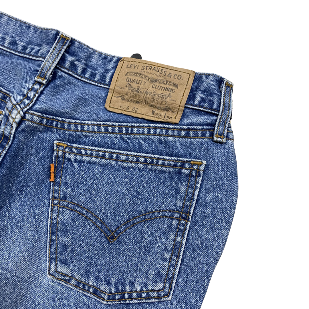Levi's 626 02 orange tab gallabuxur 32/30